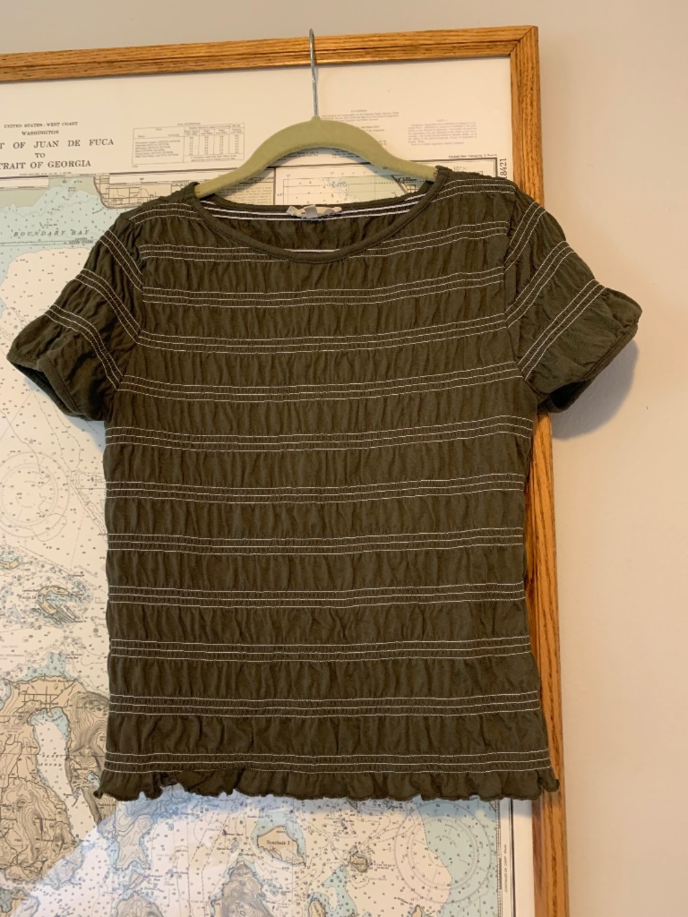 Madewell Short Sleeve Smocked Top